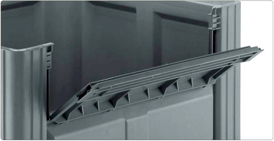 Bigbox 1187 C2A1 šedý, 2L, s výklopným oknem na ds, uzavřený